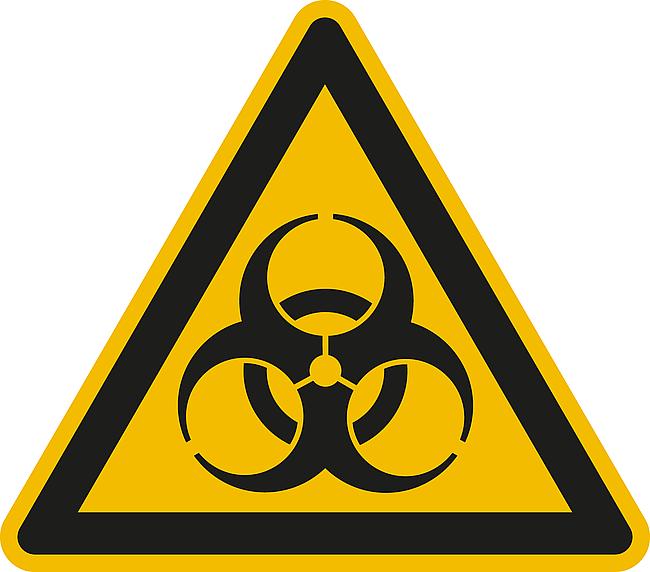 Warnung vor Biogef&#228;hrdung, FO, 100 mm