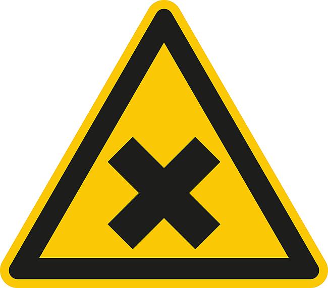 Warnung vor gesundheitssch&#228;dlichen oder reizenden Stoffen, FO, 200 mm