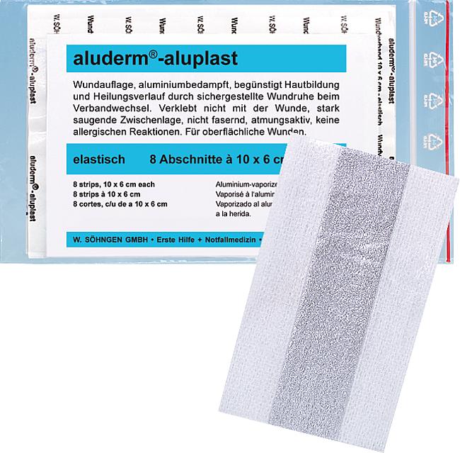 Wundschnellverband aluderm&#174;-aluplast, 8 Stck.