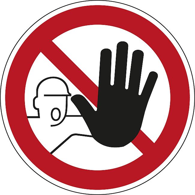 Zutritt f&#252;r Unbefugte verboten, AL, 200 mm