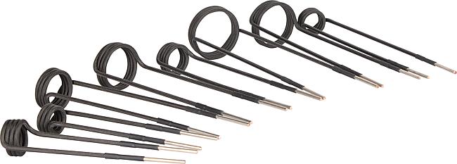 Induktionsspiralen Set, 8-tlg., 8-tlg., M8, M10 (150 mm), M10 (250 mm), M12, M16, M20, M24, M30