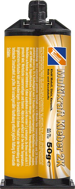 Multikraft Kleber 2K, Doppelkartusche, 50 g