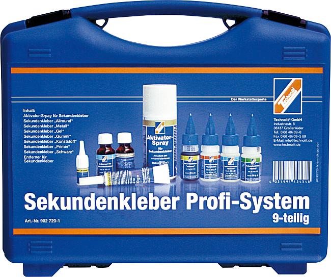 Sekundenkleber Profi-System, 9-tlg.