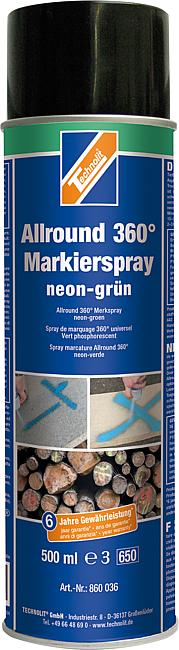 Farb-Markierspray „Allround 360&#176;“, Farbe: neongr&#252;n, 500 ml