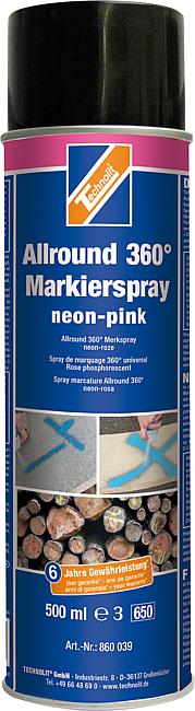 Farb-Markierspray „Allround 360&#176;“, Farbe: neonpink, 500 ml