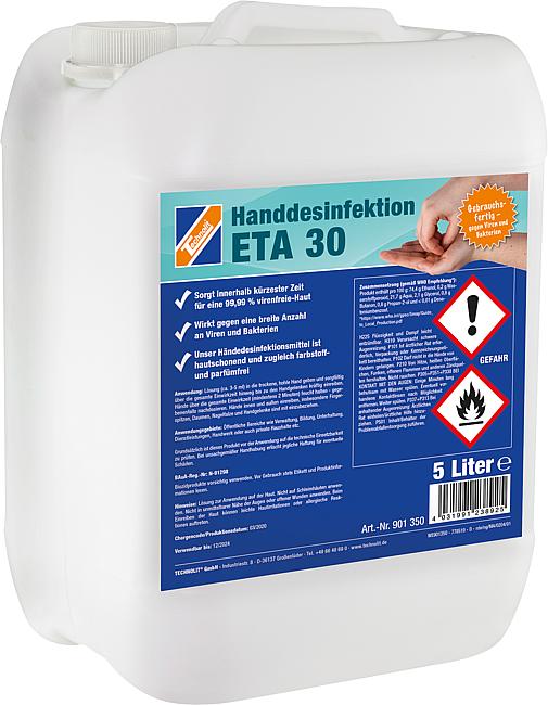 Handdesinfektion ETA 30, 5 Liter