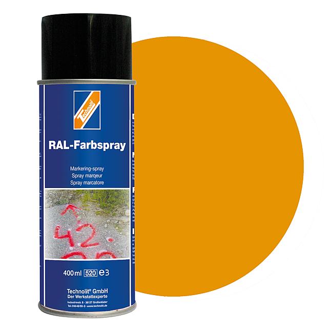RAL-Farbspray gl&#228;nzend, RAL 1007 (narzissengelb), 400 ml