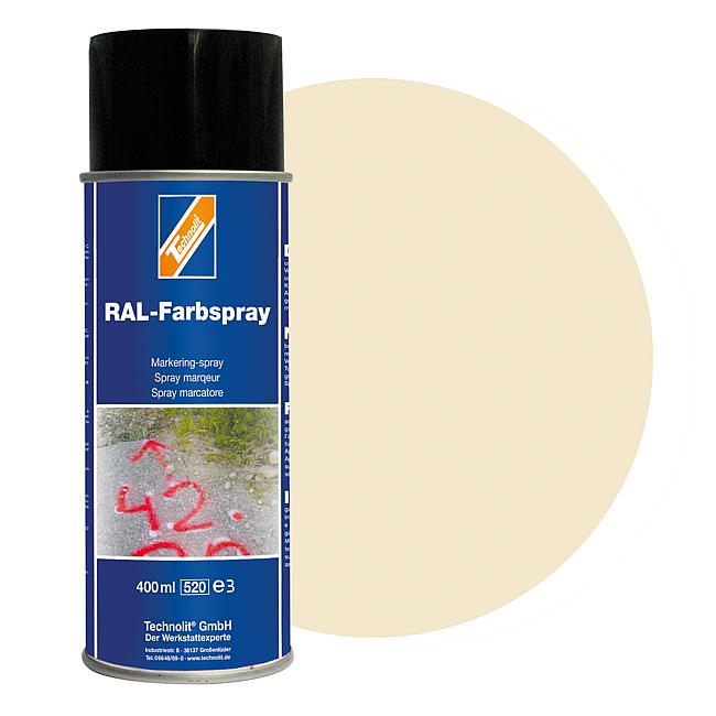 RAL-Farbspray gl&#228;nzend, RAL 1013 (perlwei&#223;), 400 ml
