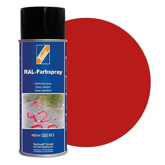 RAL-Farbspray gl&#228;nzend, RAL 3000 (feuerrot), 400 ml