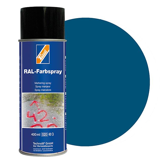 RAL-Farbspray gl&#228;nzend, RAL 5009 (azurblau), 400 ml