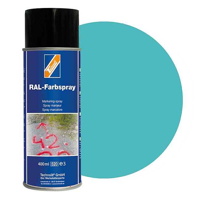 RAL-Farbspray gl&#228;nzend, RAL 6027 (lichtgr&#252;n), 400 ml