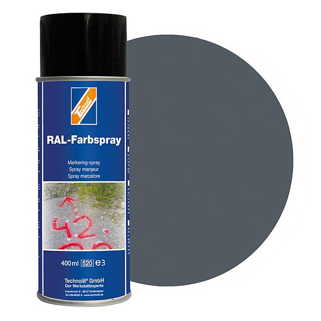 RAL-Farbspray gl&#228;nzend, RAL 7011 (eisengrau), 400 ml