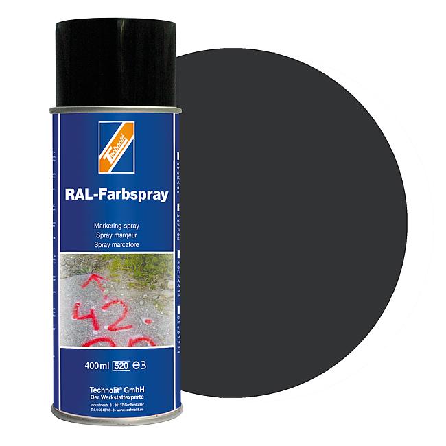 RAL-Farbspray gl&#228;nzend, RAL 7021 (schwarzgrau), 400 ml