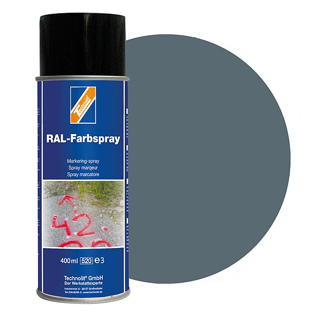 RAL-Farbspray gl&#228;nzend, RAL 7031 (blaugrau), 400 ml