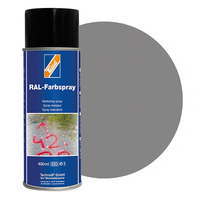 RAL-Farbspray gl&#228;nzend, RAL 7037 (staubgrau), 400 ml