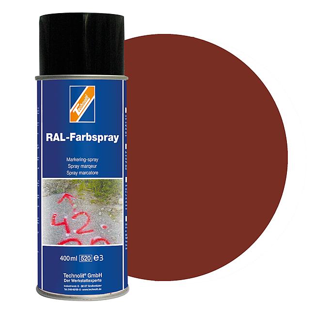 RAL-Farbspray gl&#228;nzend, RAL 8012 (rotbraun), 400 ml