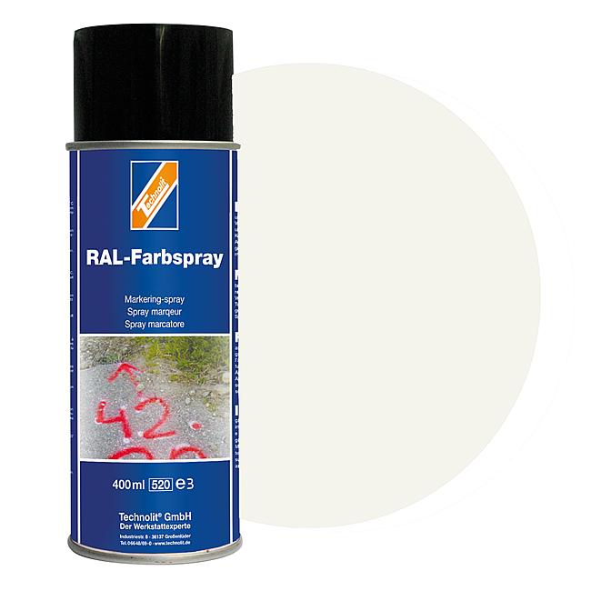 RAL-Farbspray gl&#228;nzend, RAL 9010 (reinwei&#223;), 400 ml
