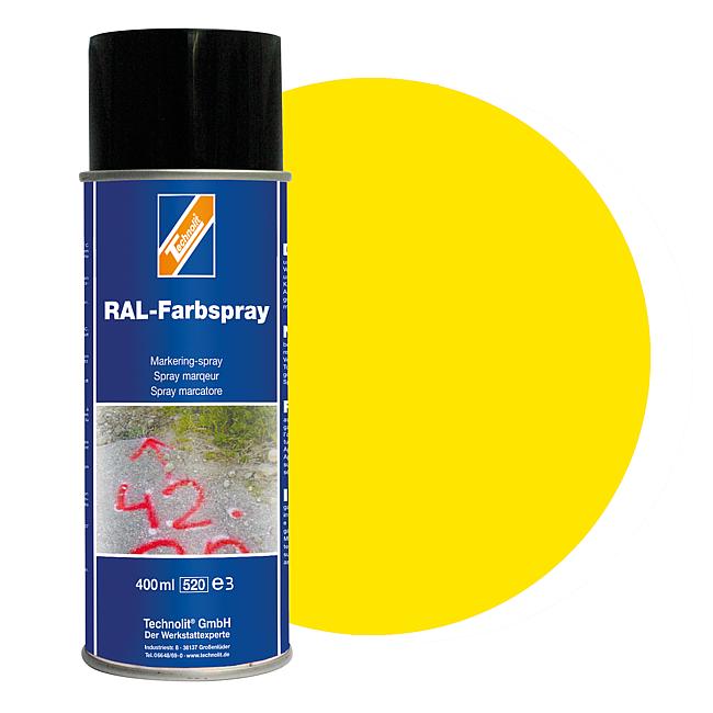 RAL-Farbspray matt, RAL 1021 (rapsgelb), 400 ml