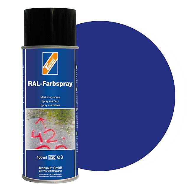 RAL-Farbspray matt, RAL 5002 (ultramarinblau), 400 ml