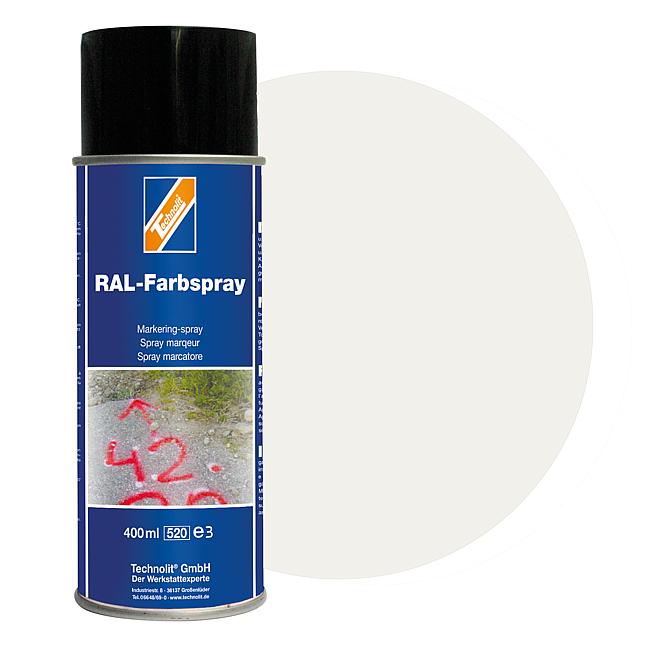RAL-Farbspray matt, RAL 9016 (verkehrswei&#223;), 400 ml