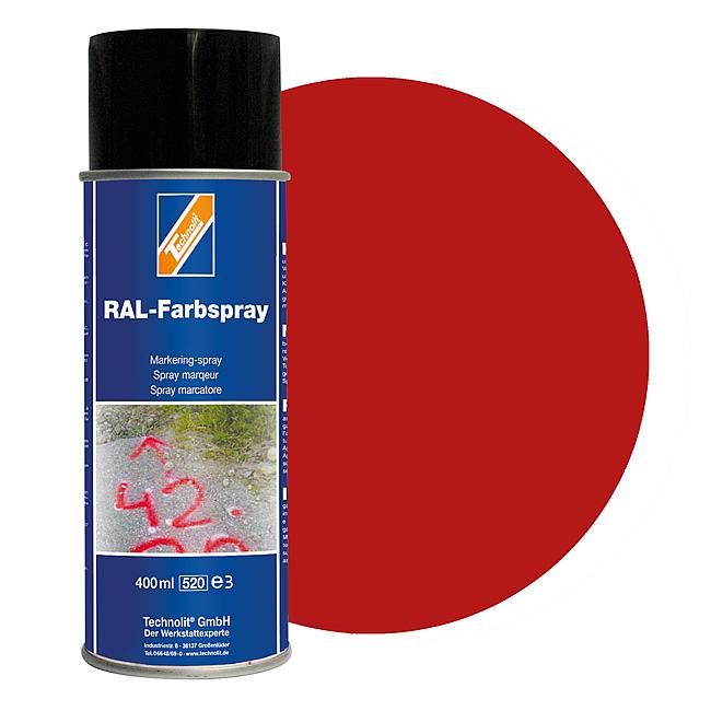 RAL-Farbspray seidenmatt, RAL 3002 (karminrot), 400 ml