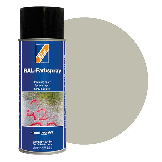 RAL-Farbspray seidenmatt, RAL 7032 (kieselgrau), 400 ml