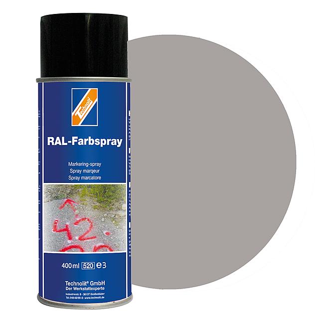 RAL-Farbspray seidenmatt, RAL 9006 (wei&#223;aluminium), 400 ml