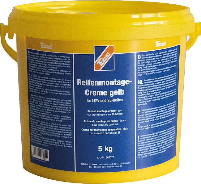 Reifenmontage-Creme gelb, 5 kg