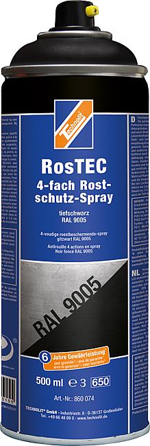 RosTEC, Tiefschwarz RAL 9005, 500 ml