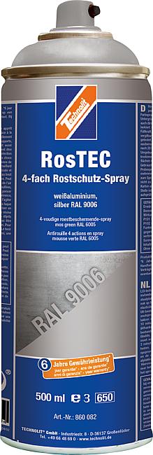 RosTEC, Wei&#223;aluminium RAL 9006, 500 ml