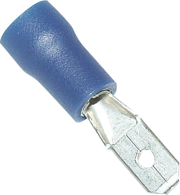 Flachstecker, blau, 4,8 x 0,8 mm, 100 Stck.