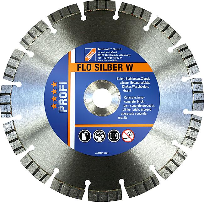 FLO Silber W, &#248; 125 mm, &#248;-Bohrung: 22,23 mm