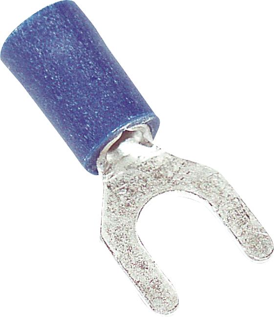 Gabelkabelschuh, M5, 1,50 – 2,50 mm2, blau, 100 Stck.