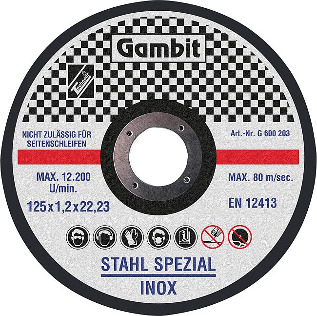 Gambit&#174; Stahl Spezial Inox, &#248; 125 mm, St&#228;rke: 1,20 mm