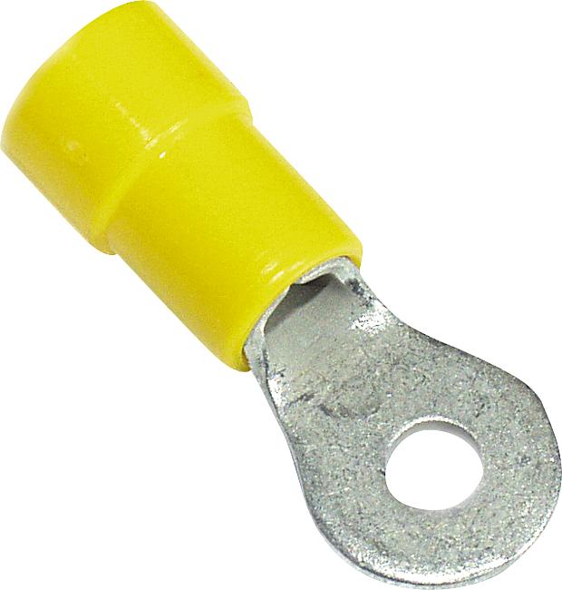 Ringkabelschuh, M4, gelb, 4,00 – 6,00 mm2, 100 Stck.