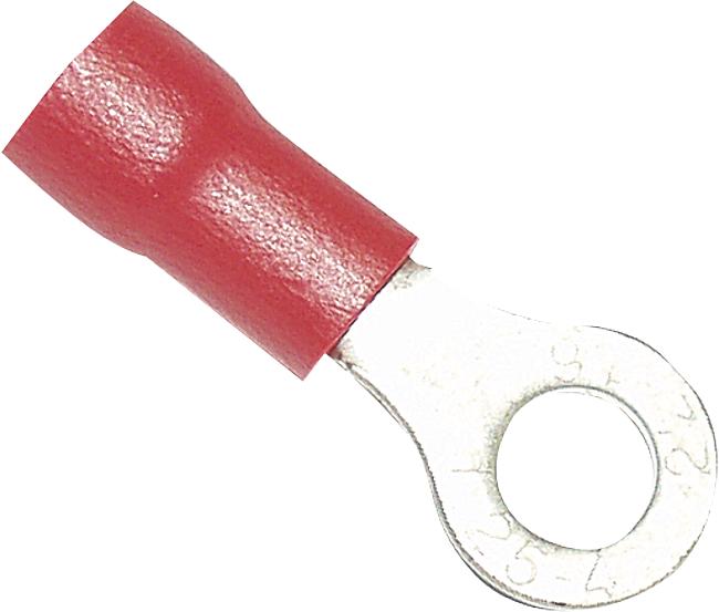 Ringkabelschuh, M4, rot, 0,50 – 1,50 mm2, 100 Stck.