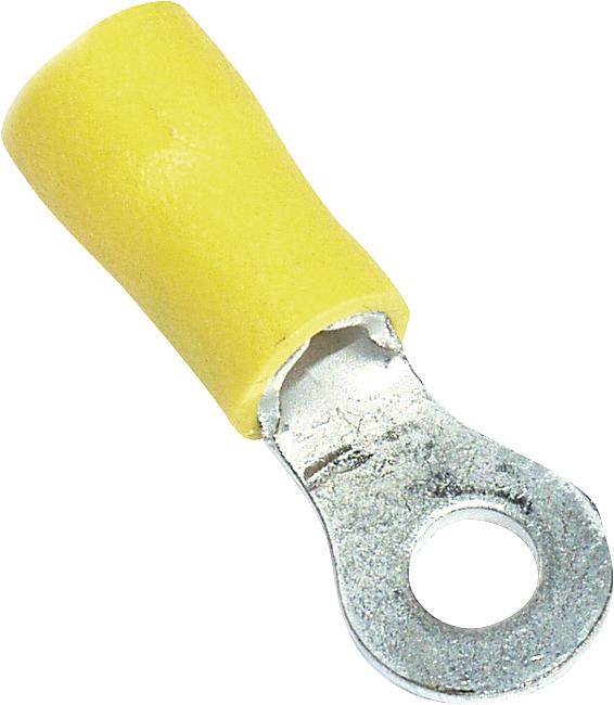 Ringkabelschuh, M5, gelb, 4,00 – 6,00 mm2, 100 Stck.