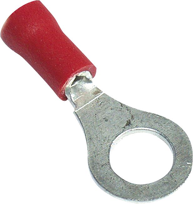 Ringkabelschuh, M6, rot, 0,50 – 1,50 mm2, 100 Stck.