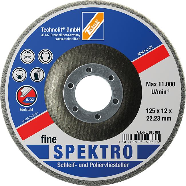 Schleif- und Poliervliesteller „SPEKTRO“, 125 mm, K-fine