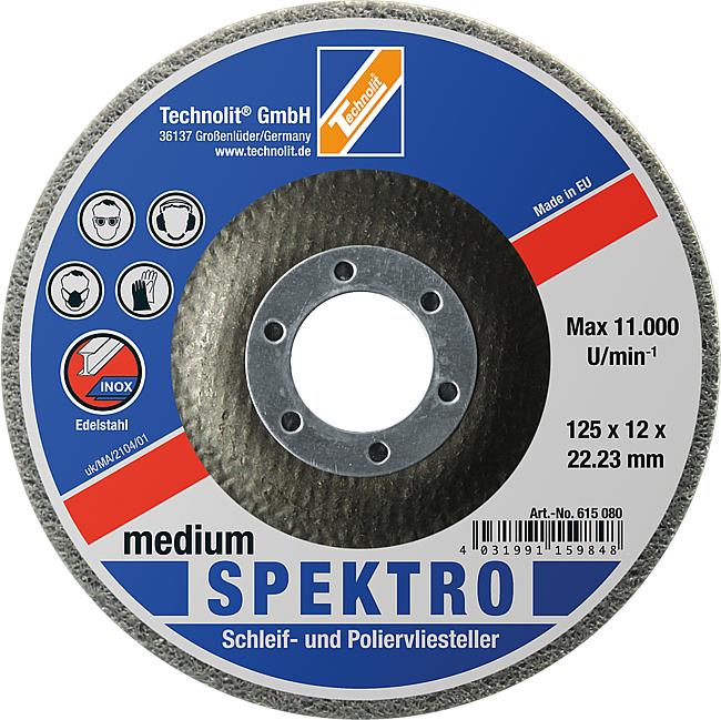 Schleif- und Poliervliesteller „SPEKTRO“, 125 mm, medium