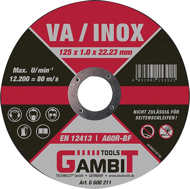 Trennscheibe VA/INOX, 125 mm