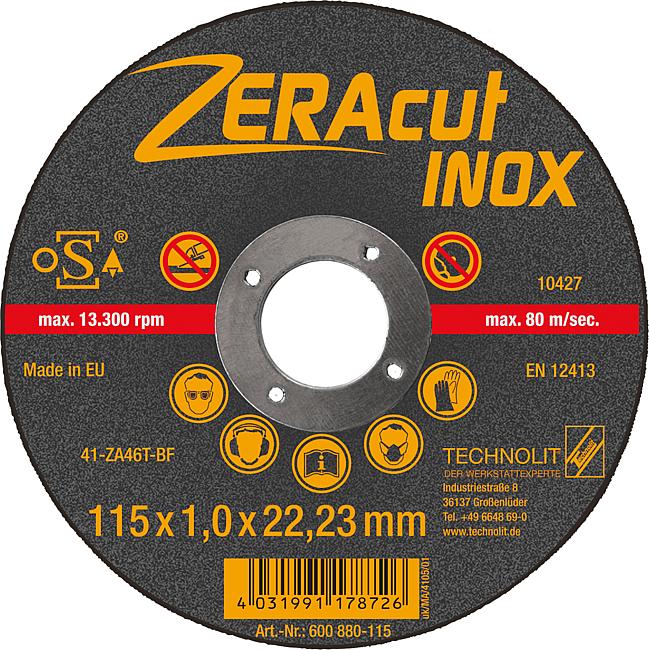 Trennscheibe ZERAcut Inox, 115 mm