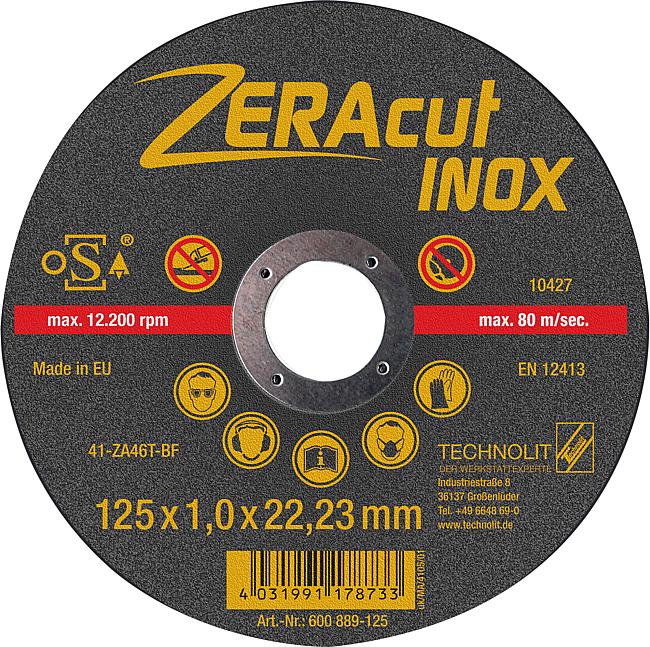 Trennscheibe ZERAcut Inox, 125 mm