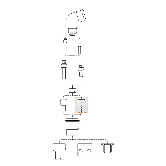 D&#252;se, kurz, 1,00 mm, 5 Stck., 5 Stck.