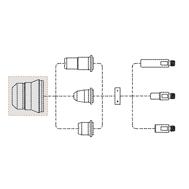 D&#252;senhalter, passend f&#252;r ECOcut 25 Mobil/25/35 MULTI, TRAFIMET&#174; S25/S25K/S30/S35K/S45, 2 Stck.