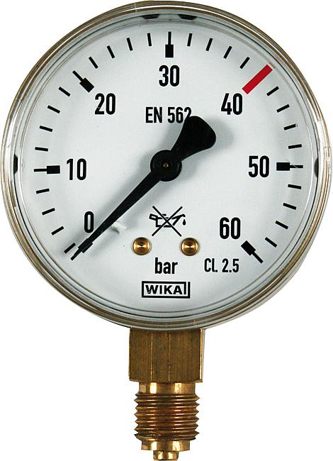 Einzelmanometer, Stickstoff/Arbeitsdruck, 0 – 30/60 bar