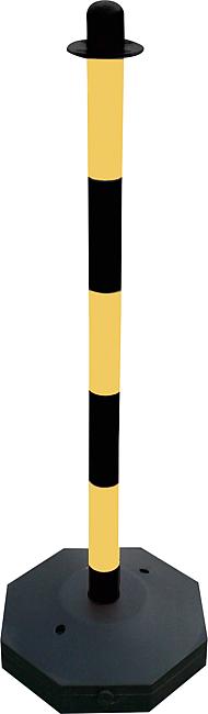 Kettenpfosten, gelb/schwarz