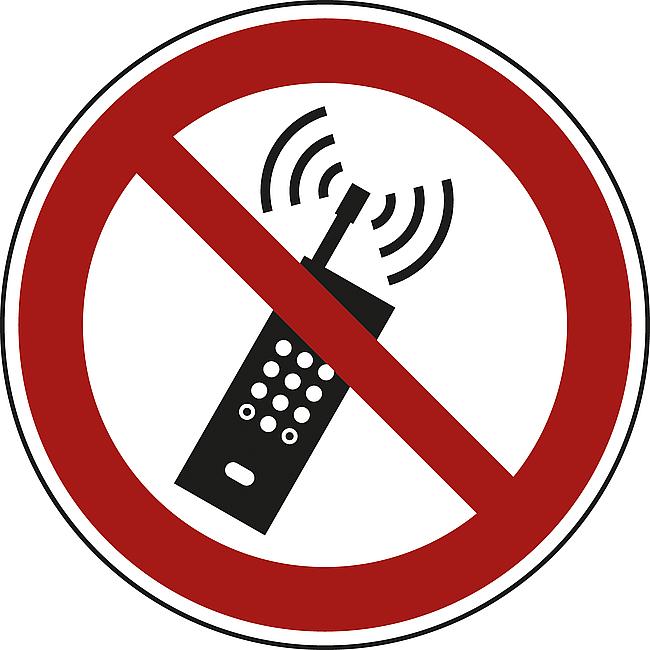 Mobilfunk verboten, FO, 100 mm
