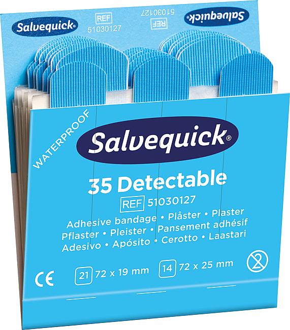 Salvequick&#174; Pflaster Refills, detektierbar, 6 S&#228;tze