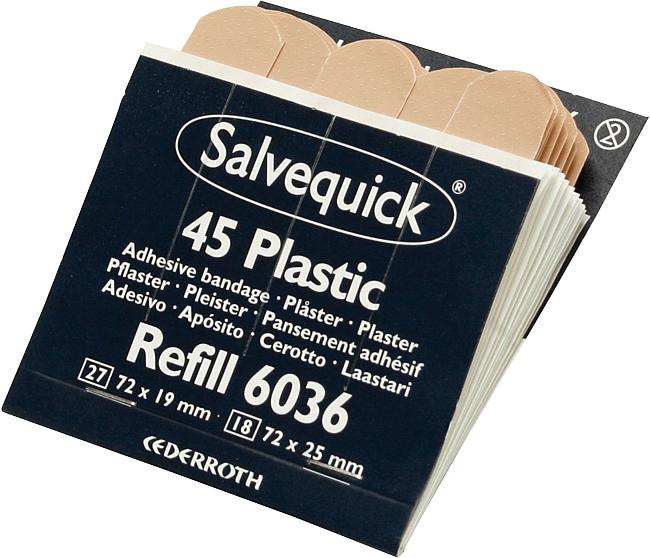 Salvequick&#174; Pflaster Refills, wasserfest, 6 S&#228;tze